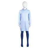 Kids Children Inside Out 2 (2024) Sadness Blue Outfits Cosplay Costume